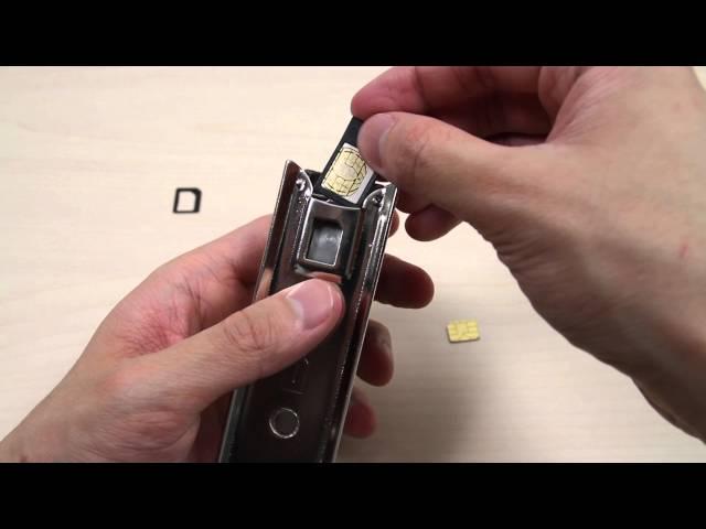 How to cut a Micro SIM Card into a Nano SIM Card