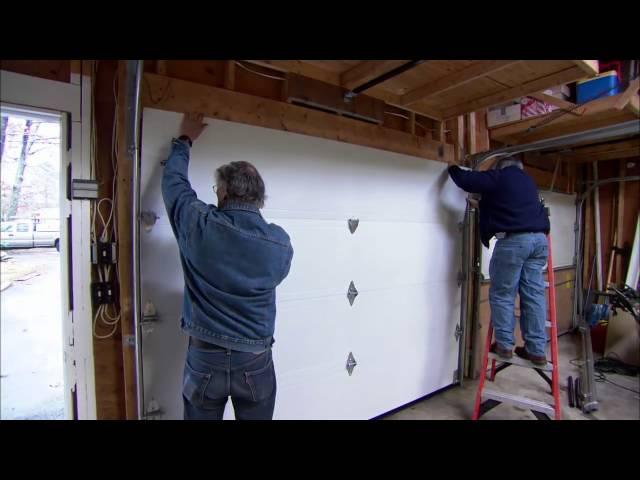 How to install a garage door