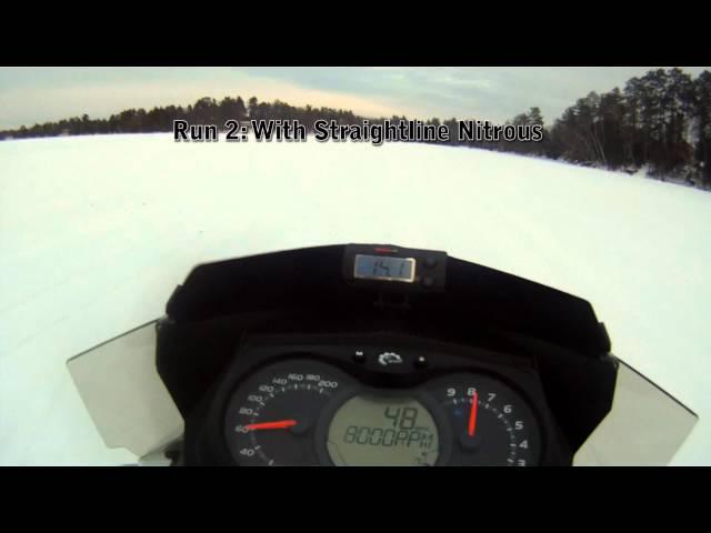 Straightline Performance Nitrous System on a Ski-doo 800 E-TEC in 550ft.