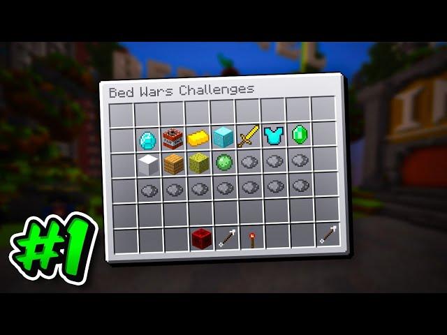 beating EVERY hypixel bedwars challenge... (part 1)