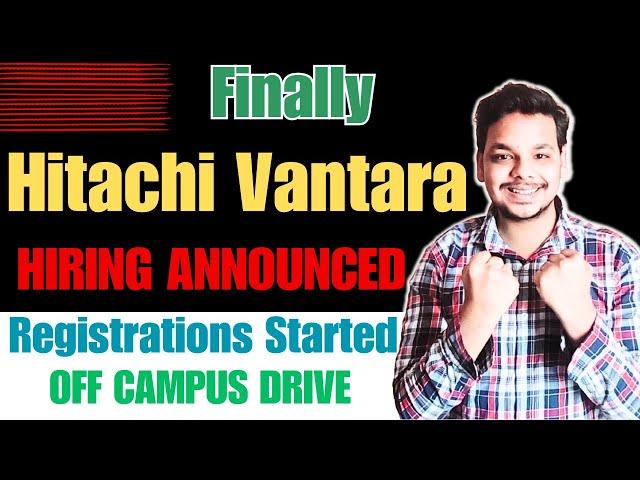 Finally Hitachi Hiring Announced | OFF Campus Drive For 2025, 2024 , 2023 Batch Hiring |Fresher Jobs