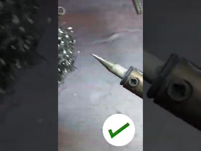 How to clean soldering iron tip