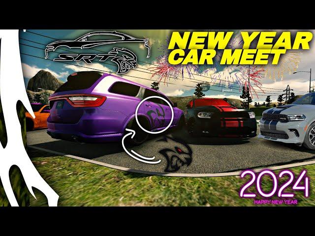 2024 NEW YEARS CAR MEET GOT TOO CRAZY! CAR PARKING MULTIPLAYER