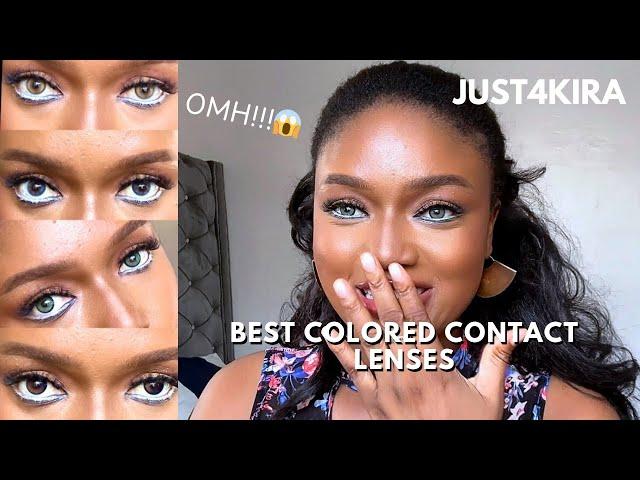 Just 4 Kira Try-on & Honest Review | Perfect Colored Contacts for Brown Skin + 20% off!