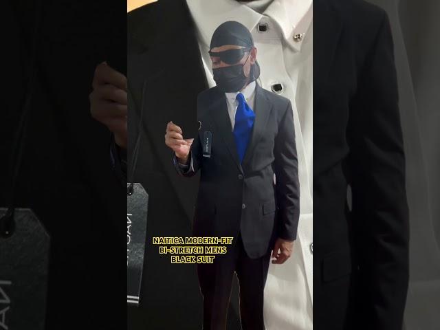 #NAUTICA #MENSWEAR MODERN-FIT BI-STRETCH #BLACKSUIT#OOTD