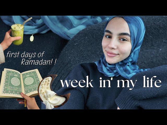 first days of ramadan, easy iftars, sunday teaching, + surprise at the end! | muslim girl in her 20s