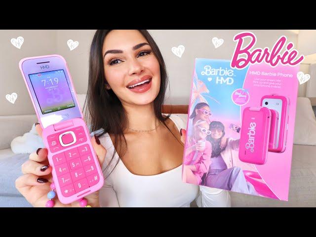 barbie flip phone unboxing & review!! 