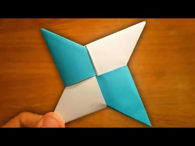 How To Make a Paper Ninja Star (Shuriken) - Origami