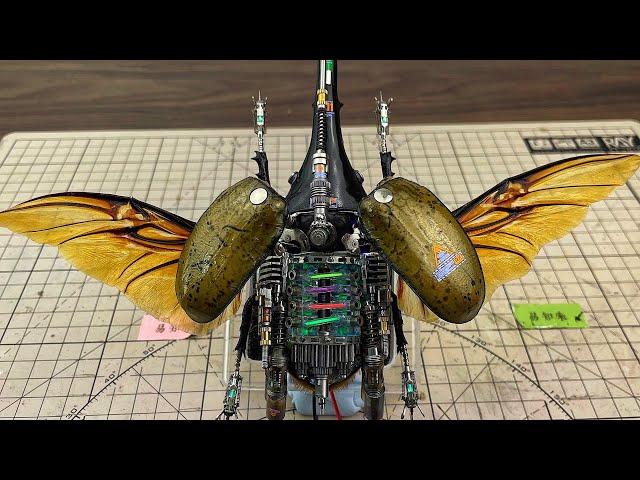 How to Make Realistic Mechanical Insects #DIY #机械昆虫 #Hercules Beetle  #Steampunk #Machine Beetle#手工