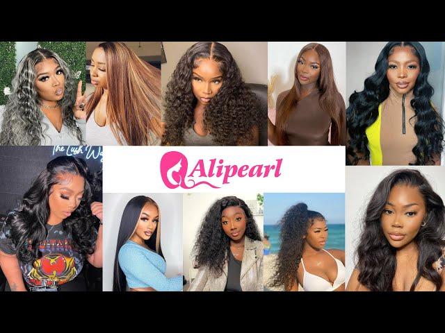 Alipearl Hair Affordable Human Hair Lace Front Wig Pre Plucked & Bleached, Best Melting Hairline