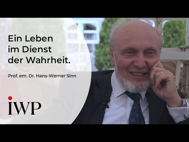 Prof. Dr. Hans-Werner Sinn: Ein Leben im Dienst der Wahrheit.