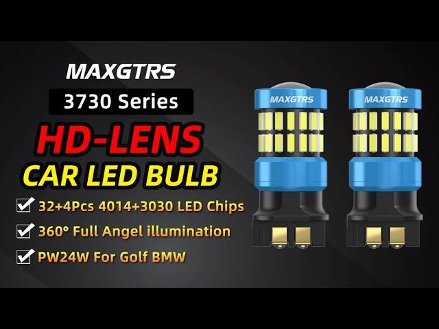 3730 Series PW24W LED Amber Yellow Error Free For Audi A3 A4 A5 Q3 VW MK7 Golf CC Ford Fusion Front