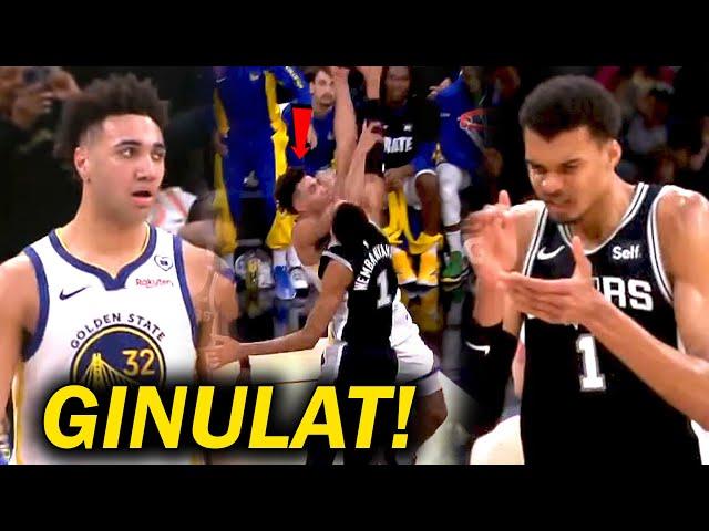 Nagulat ang alien sa nangyari parang PRIME blake griffin ang rookie ng warriors PINOSTER si Wemby!