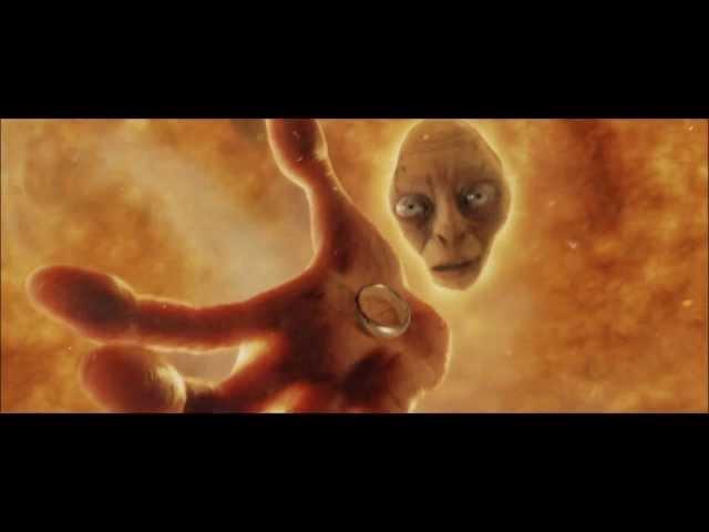 Lord of the Rings: Gollum falls into mount doom