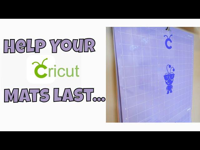 Do this with your Cutting Mats! Cricut Mat Dust Cover - Label Tutorial