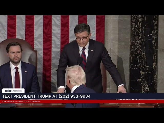 Mike Johnson Kicks Al Green Out of State of the Union Address #trump #SOTU