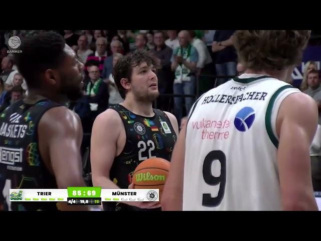 Recap: RÖMERSTROM Gladiators Trier vs. Uni Baskets Münster - PO Spiel 1 | Zusammenfassung