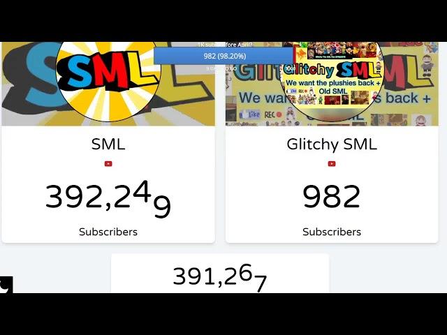 SML Logan's New Channel Me vs Logan Sub Count!