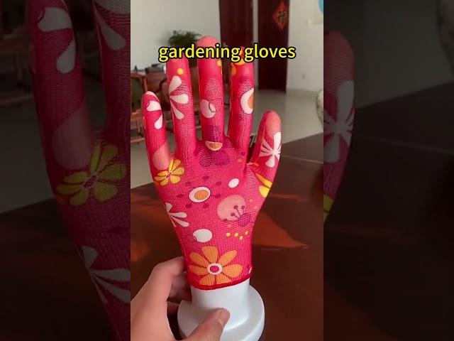 This printed nitrile gardening glove adds a unique touch to your gardening journey.   #workgloves