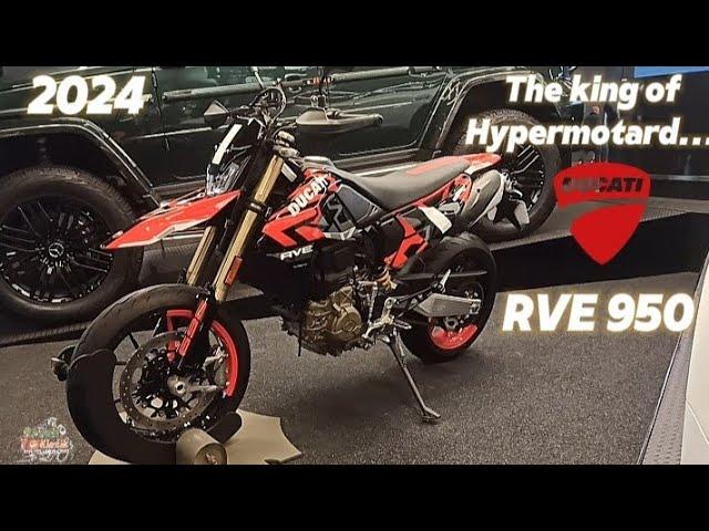 2024 Ducati Hypermotard RVE 950. The most expensive and premium motard motorcycle.