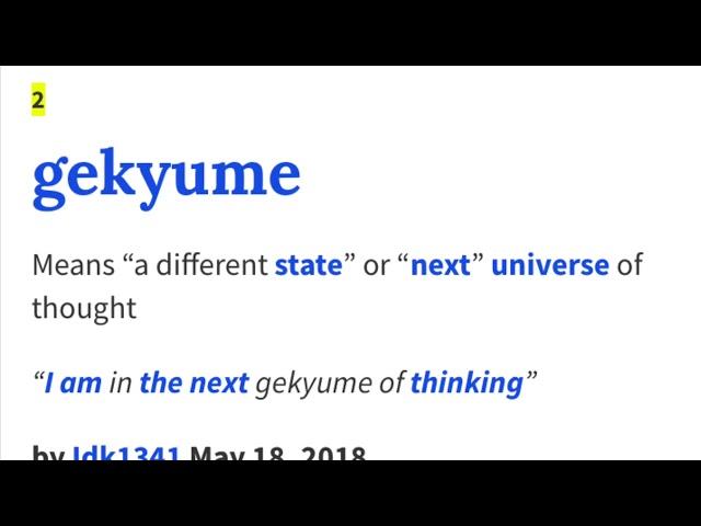 How to Pronounce Gekyume, What does Gekyume mean