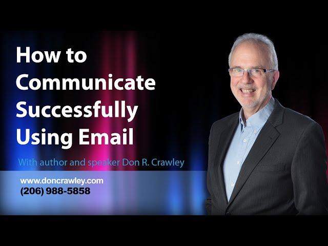 How to Communicate Successfully Using Email: IT Customer Service Training Video