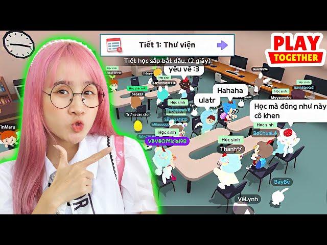 Bà Vê 1 Ngày Đi Học Cùng FAN Trong Game Play Together - Vê Vê Official