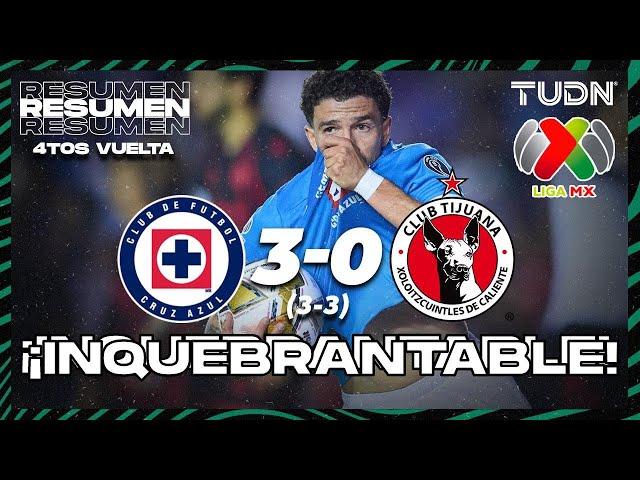 HIGHLIGHTS | Cruz Azul 3 (3)-(3) 0 Tijuana | Liga Mx -AP2024 - 4tos de Final - VUELTA | TUDN