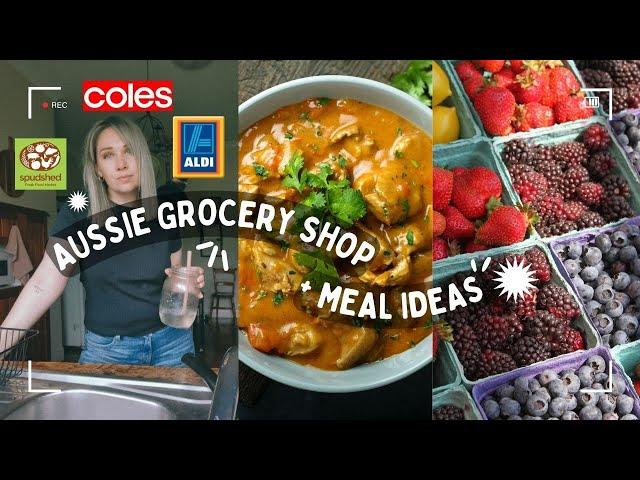 Aussie Grocery Shop | Family of 5 + Meal ideas | Australian food costs | Healthy Dinners! Weekly