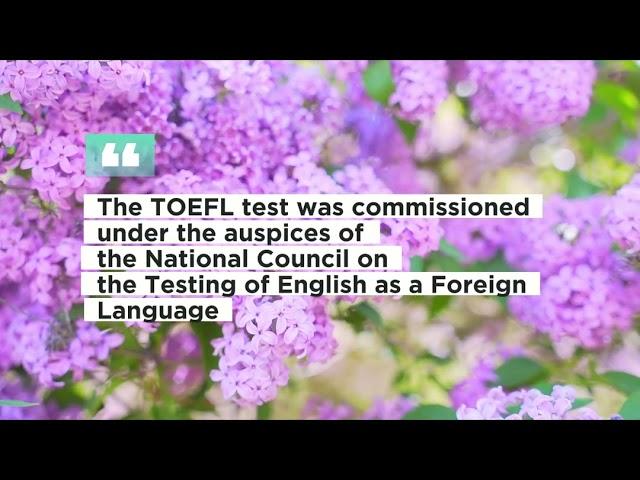 TOEFL What is TOEFL?