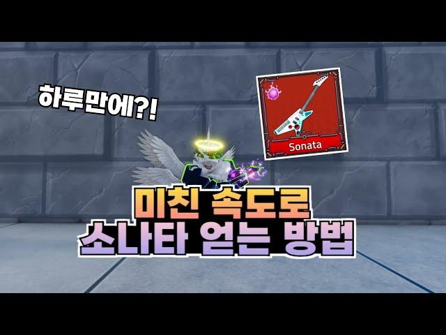 [킹피스] 소나타 검 개빠르게 얻는 방법(어그로 X)