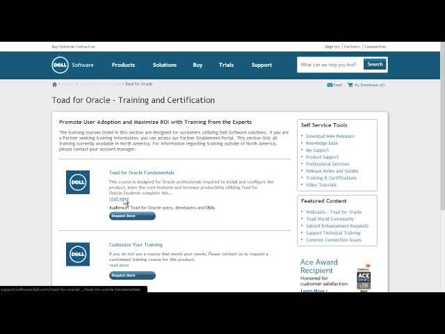 View training and certifications on the new Dell Software Support portal