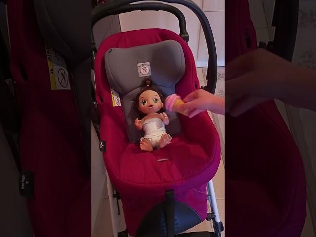 Toddler doll eating her ice-cream. #babyalive #reborns #rebornbaby #reborntoddler