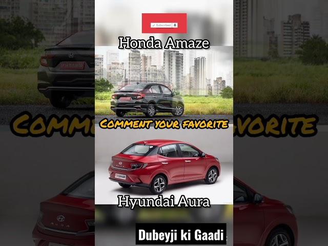 Honda Amaze better than Hyundai Aura?? | Value for money sedan ?? #aura #amaze