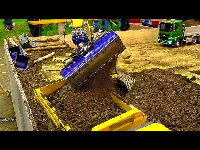 RC EARTHWORK ON THE RC CONSTRUCTION SITE WITH AMAZING MODEL MACHINES IN MOTION