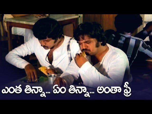 ఎంత తిన్నా ఏం తిన్నా అంతా ఫ్రీ - Mohan Babu And Dasari Narayana Rao Hotel Comedy Scenes | Jayasudha