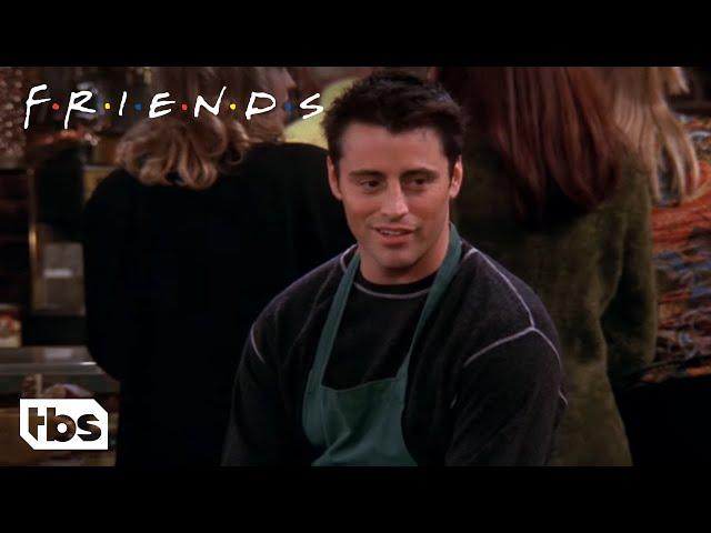 Friends: Joey Tries to Hide His New Job as a Waiter (Season 6 Clip) | TBS