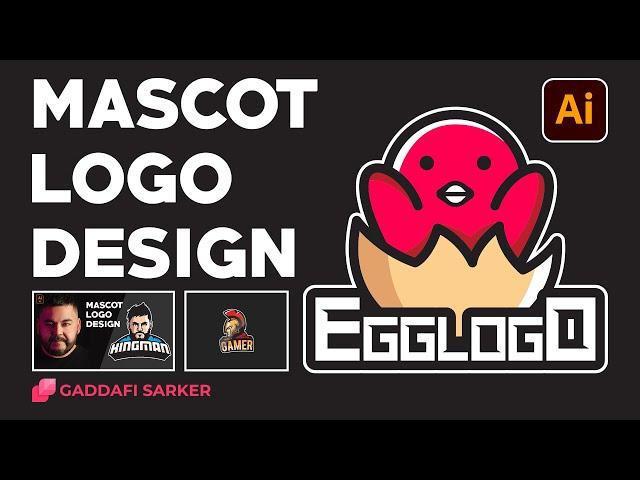 How To Egg Mascot Logo Design ( Gaddafi Sarker )