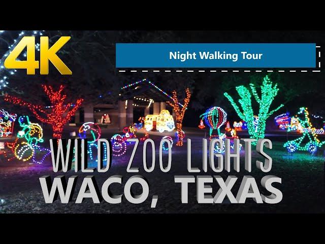 Waco Zoo Lights! 4K Walking Tour; Waco, Texas #christmas #christmaslights2024 #zoolights