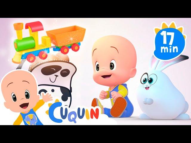 The Pandabag and the colorful train | Cleo & Cuquin | Songs & Adventures
