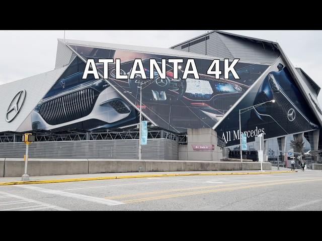 Atlanta 4K - Rich Neighborhoods - Driving Downtown - USA