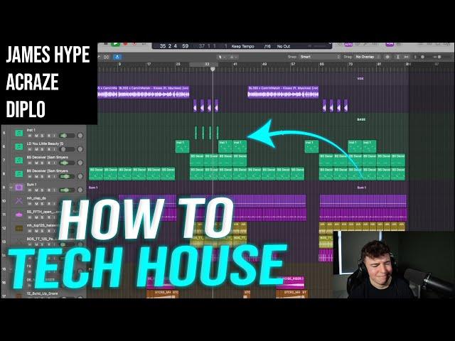 Making a tech house remix from start to finish