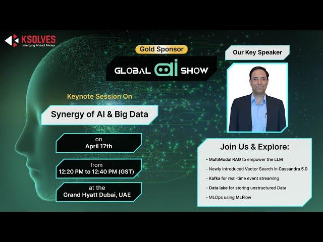 Ksolves is the Gold Sponsor of the Global AI Show in Dubai!