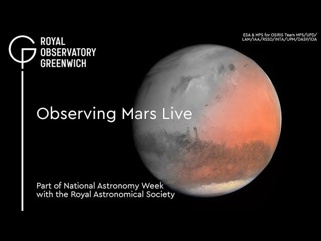 Observing Mars Live - National Astronomy Week