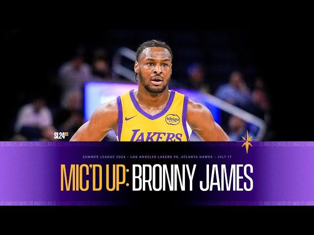 Bronny James Mic'd Up at Summer League