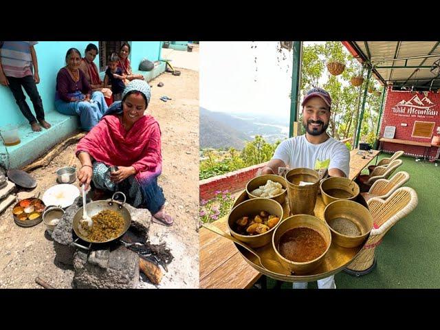 जंगली पहाड़ी ️ पर दीदी बनाती है देसी खाना | WILD MOUNTAIN HOMESTAY RISHIKESH