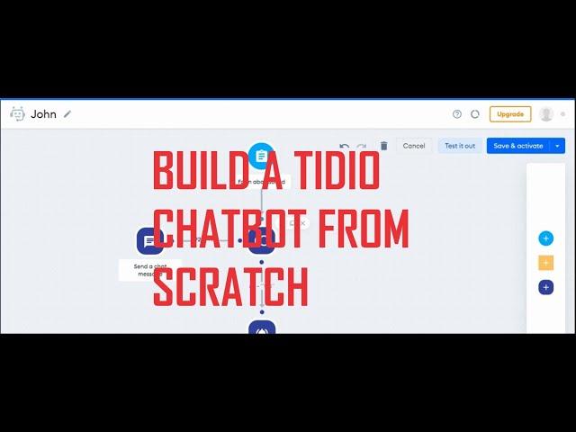 How to Build a Tidio Chatbot from scratch