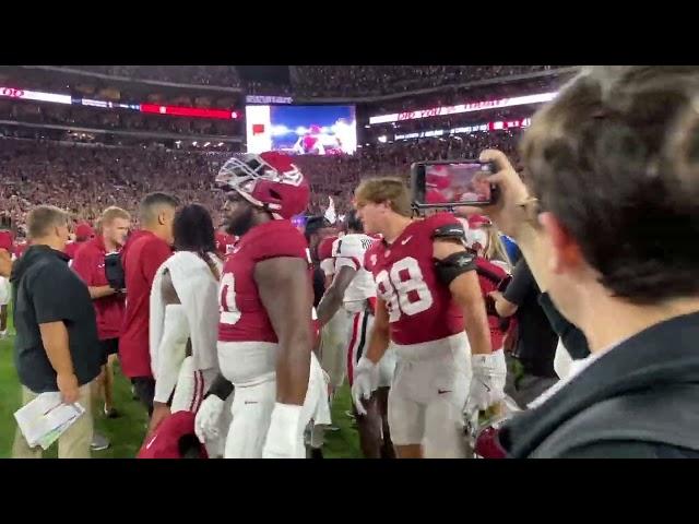 Walk Off Saban Field After Alabama's Victory over Georgia