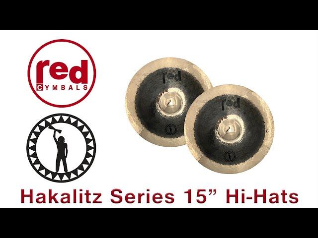 Red Cymbals Ben Hakalitz Signature Series 15" Hi-Hat Cymbals (top) 1150 grams / (bottom) 1300 grams