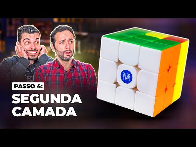 COMO montar um CUBO MÁGICO - Passo 4: Segunda camada